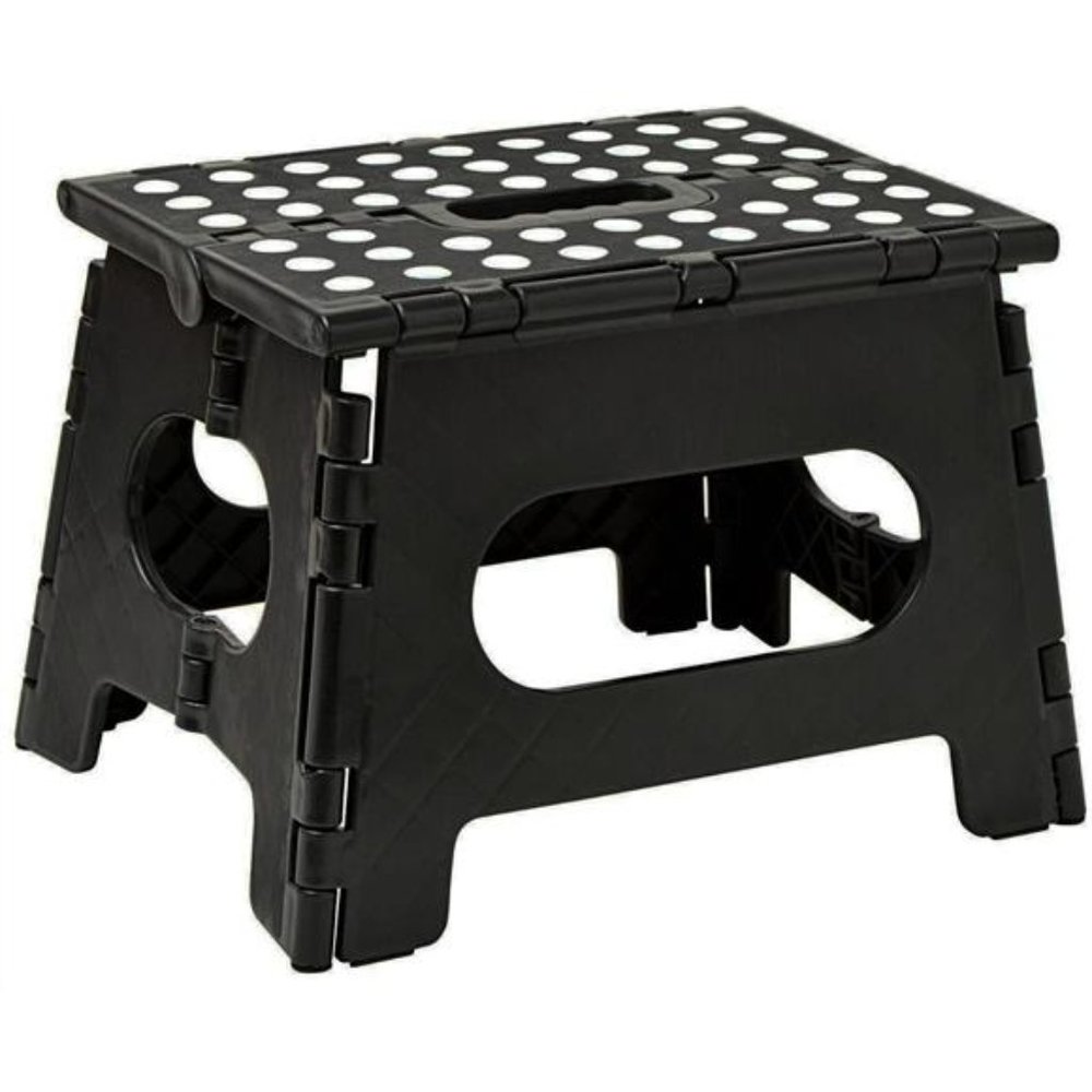Folding Step Stool - The Lightweight Step Stool is Sturdy Enough to Support